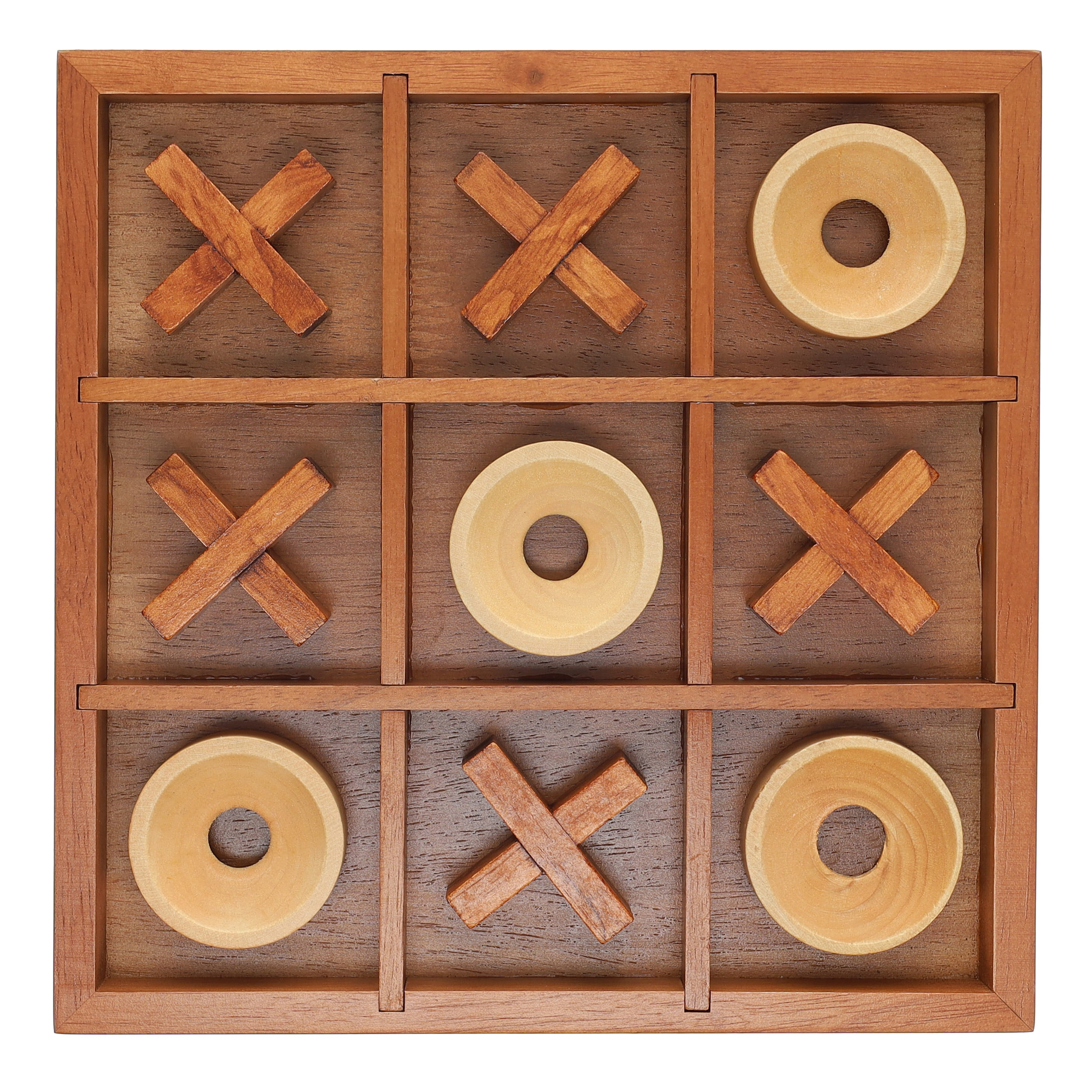 WE Games Tic-tac-toe Wooden Board Game – Wood Expressions